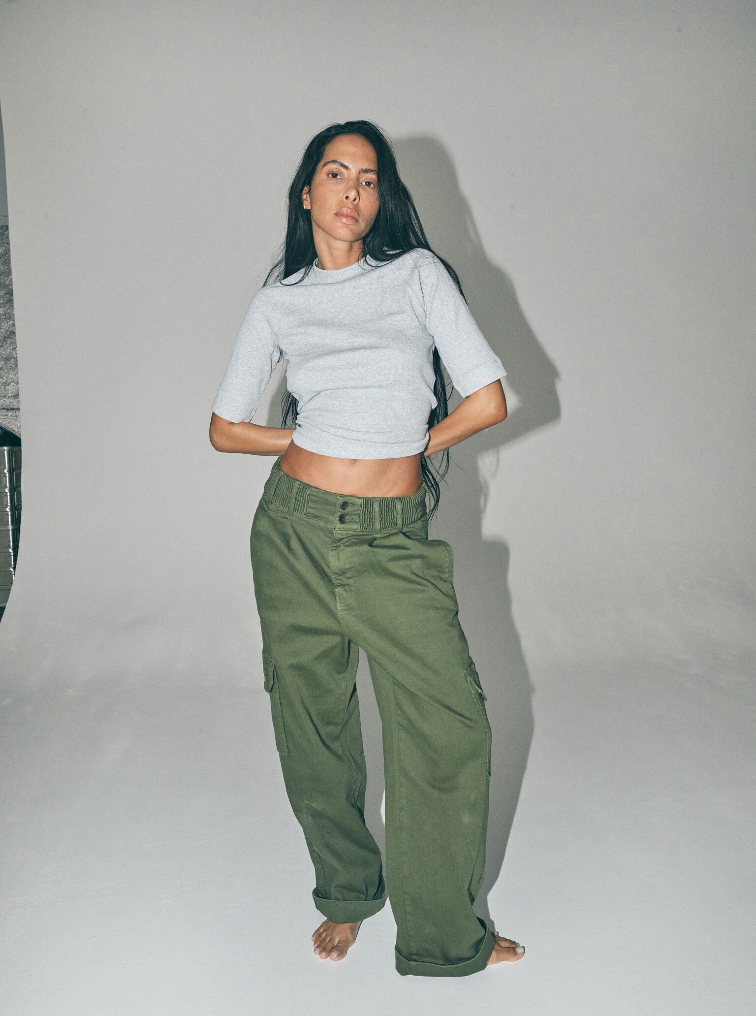 Modelshot / Grey Melange / Detail